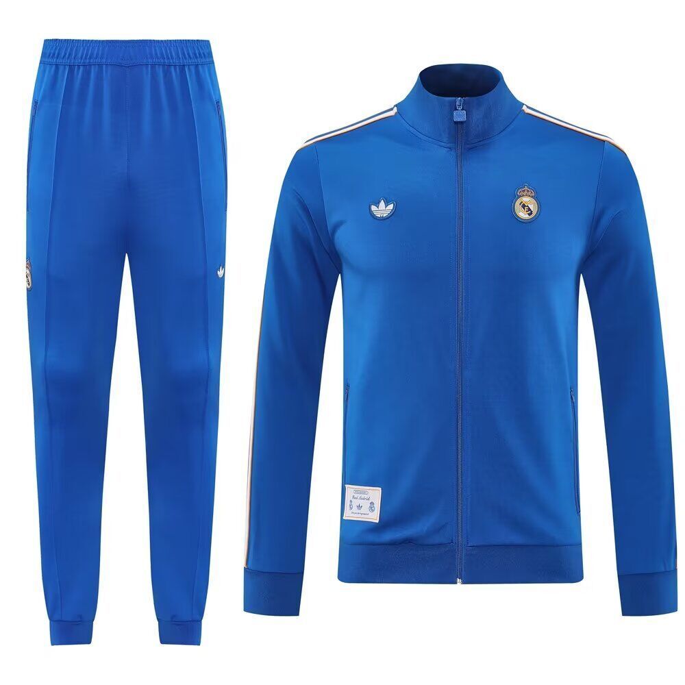 AAA Quality Real Madrid 25/26 Tracksuit - Blue/White/Yellow